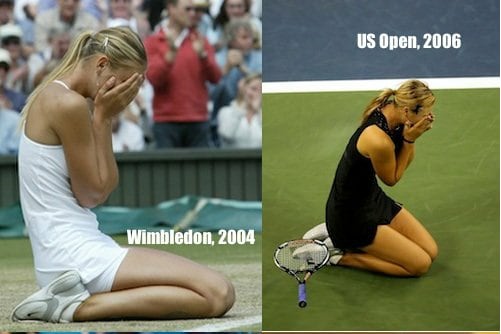 Maria Sharapova Celebrates the Same Way at Every Grand Slam