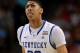 NEW ORLEANS, LA - MARCH 31: Anthony Davis #23 of the Kentucky Wildcats reacts in the first half while taking on the Louisville Cardinals during the National Semifinal game of the 2012 NCAA Division I Men's Basketball Championship at the Mercedes-Benz Superdome on March 31, 2012 in New Orleans, Louisiana. (Photo by Ronald Martinez/Getty Images)