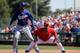 TEMPE, AZ - MARCH 12: Matt Kemp #27 of the Los Angeles Dodgers stands behind Albert Pujols #5 of the Los Angeles Angels of Anaheim at first base in the spring training baseball game at Tempe Diablo Stadium on March 12, 2012 in Tempe, Arizona. (Photo by Kevork Djansezian/Getty Images)