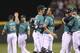 Jesus Montero after guiding six Mariner pitchers tthrough a no-hitter.