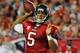 TAMPA, FL - OCTOBER 3: Quarterback Josh Freeman #5 of the Tampa Bay Buccaneers passes against the Indianapolis Colts October 3, 2011 at Raymond James Stadium in Tampa, Florida. (Photo by Al Messerschmidt/Getty Images)
