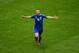 WARSAW, POLAND - JUNE 08: Dimitris Salpigidis of Greece celebrates scoring their first goal during the UEFA EURO 2012 group A match between Poland and Greece at The National Stadium on June 8, 2012 in Warsaw, Poland. (Photo by Shaun Botterill/Getty Images)