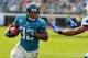 JACKSONVILLE, FL - JANUARY 01: Running back Maurice Jones-Drew #32 of the Jacksonville Jaguars rushes upfield against the Indianapolis Colts January 1, 2012 at EverBank Field in Jacksonville, Florida. (Photo by Al Messerschmidt/Getty Images)