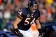 CHICAGO, IL - DECEMBER 18: Brian Urlacher #54 of the Chicago Bears awaits the start of play against the Seattle Seahawks at Soldier Field on December18, 2011 in Chicago, Illinois. The Seahawks defeated the Bears 38-14. (Photo by Jonathan Daniel/Getty Images)