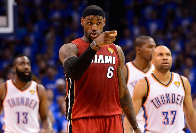 LeBron James was the best player on the floor in the first half.