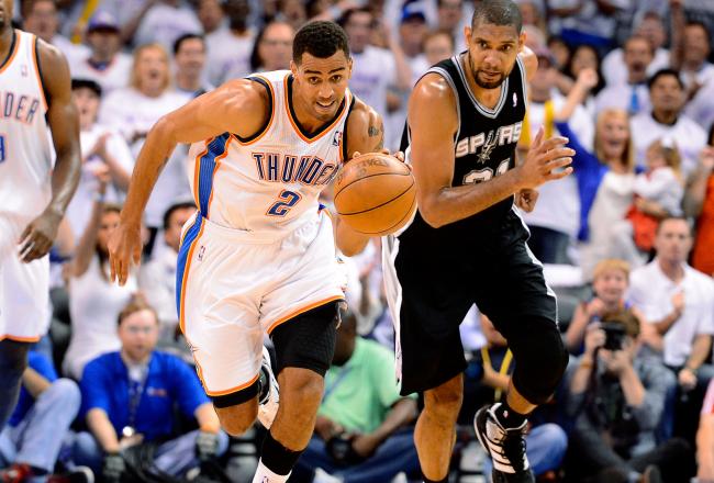 Thabo Sefolosha is one of several Thunder players who have stepped up their defense in the second half.