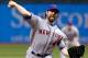 ST. PETERSBURG, FL - JUNE 13: Pitcher R.A. Dickey #43 of the New York Mets pitches against the Tampa Bay Rays during the game at Tropicana Field on June 13, 2012 in St. Petersburg, Florida. (Photo by J. Meric/Getty Images)