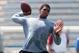 HEMPFIELD TOWNSHIP, PA - AUGUST 20: Terrelle Pryor throws during his pro day at a practice facility on August 20, 2011 in Hempfield Township, Pennsylvania. (Photo by Jared Wickerham/Getty Images)