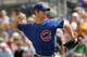 PEORIA, AZ - MARCH 5: Pitcher Mark Prior #22 of the Chicago Cubs throws a pitch against the Seattle Mariners during Spring Training at Peoria Sports Complex March 5, 2007 in Peoria, Arizona. (Photo by Stephen Dunn/Getty Images)