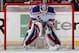 NEWARK, NJ - MAY 25: Henrik Lundqvist #30 of the New York Rangers looks on from goal against the New Jersey Devils in Game Six of the Eastern Conference Final during the 2012 NHL Stanley Cup Playoffs at the Prudential Center on May 25, 2012 in Newark, New Jersey. (Photo by Bruce Bennett/Getty Images)