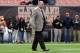 CLEVELAND, OH - OCTOBER 2: Cleveland Browns president Mike Holmgren greets people on the field prior to to the game between the Cleveland Browns and the Tennessee Titans at Cleveland Browns Stadium on October 2, 2011 in Cleveland, Ohio. (Photo by Jason Miller/Getty Images)
