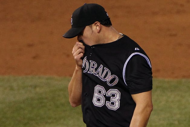 Rafael Betancourt Blows Save in Rockies' Seventh Straight Loss