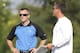ALLEN PARK, MI - AUGUST 01: Detroit Lions President Tom Lewand and head coach Jim Schwartz watch the action during the days practice session at the Lions training facility on August 1, 2011 in Allen Park, Michigan. (Photo by Leon Halip/Getty Images)