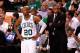 BOSTON, MA - JUNE 07: (L-R) Ray Allen #20 and Doc Rivers of the Boston Celtics look on dejected against the Miami Heat in Game Six of the Eastern Conference Finals in the 2012 NBA Playoffs on June 7, 2012 at TD Garden in Boston, Massachusetts. NOTE TO USER: User expressly acknowledges and agrees that, by downloading and or using this photograph, User is consenting to the terms and conditions of the Getty Images License Agreement. (Photo by Jared Wickerham/Getty Images)