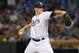 ST. PETERSBURG, FL - JUNE 14: Pitcher Jeremy Hellickson #58 of the Tampa Bay Rays starts against the New York Mets June 14, 2012 at Tropicana Field in St. Petersburg, Florida. (Photo by Al Messerschmidt/Getty Images)