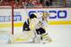 WASHINGTON, DC - DECEMBER 20: Anders Lindback #39 of the Nashville Predators makes a save against the Washington Capitals at Verizon Center on December 20, 2011 in Washington, DC. (Photo by Patrick McDermott/Getty Images)