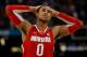 NEW ORLEANS, LA - MARCH 31: Jared Sullinger #0 of the Ohio State Buckeyes reacts after the Buckeyes lose to the Kansas Jayhawks 64-62 during the National Semifinal game of the 2012 NCAA Division I Men's Basketball Championship at the Mercedes-Benz Superdome on March 31, 2012 in New Orleans, Louisiana. (Photo by Chris Graythen/Getty Images)