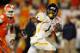 MIAMI GARDENS, FL - JANUARY 04: Tavon Austin #1 of the West Virginia Mountaineers scores a 37-yard touchdown reception in the third quarter against the Clemson Tigers during the Discover Orange Bowl at Sun Life Stadium on January 4, 2012 in Miami Gardens, Florida. (Photo by Streeter Lecka/Getty Images)