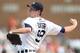 DETROIT, MI - JUNE 16: Doug Fister #58 of the Detroit Tigers throws a second inning pitch while playing the Colorado Rockies at Comerica Park on June 16, 2012 in Detroit, Michigan. (Photo by Gregory Shamus/Getty Images)