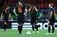 KHARKOV, UKRAINE - JUNE 17: (L-R) Joris Mathijsen, Robin van Persie, Rafael van der Vaart and Wesley Sneijder of Netherlands show their dejection after conceding a second goal during the UEFA EURO 2012 group B match between Portugal and Netherlands at Metalist Stadium on June 17, 2012 in Kharkov, Ukraine. (Photo by Julian Finney/Getty Images)