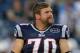 FOXBORO, MA - SEPTEMBER 1: Logan Mankins #70 of the New England Patriots completes a drill before a game with the New York Giants at Gillette Stadium on September 1, 2011 in Foxboro, Massachusetts. (Photo by Jim Rogash/Getty Images)