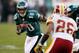 PHILADELPHIA, PA - JANUARY 01: DeSean Jackson #10 of the Philadelphia Eagles carries the ball against the Washington Redskins at Lincoln Financial Field on January 1, 2012 in Philadelphia, Pennsylvania. (Photo by Rob Carr/Getty Images)