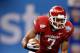 NEW ORLEANS, LA - JANUARY 04: Knile Davis #7 of the Arkansas Razorbacks runs the ball against the Ohio State Buckeyes during the Allstate Sugar Bowl at the Louisiana Superdome on January 4, 2011 in New Orleans, Louisiana. (Photo by Chris Graythen/Getty Images)