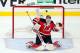 NEWARK, NJ - JUNE 09: Martin Brodeur #30 of the New Jersey Devils makes a save against the Los Angeles Kings during Game Five of the 2012 NHL Stanley Cup Final at the Prudential Center on June 9, 2012 in Newark, New Jersey. (Photo by Paul Bereswill/Getty Images)