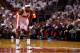 MIAMI, FL - JUNE 17: LeBron James #6 of the Miami Heat looks on in the first half against the Oklahoma City Thunder against the Oklahoma City Thunder in Game Three of the 2012 NBA Finals on June 17, 2012 at American Airlines Arena in Miami, Florida. NOTE TO USER: User expressly acknowledges and agrees that, by downloading and or using this photograph, User is consenting to the terms and conditions of the Getty Images License Agreement. (Photo by Mike Ehrmann/Getty Images)