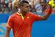 LONDON, ENGLAND - JUNE 13: Jo-Wilfred Tsonga of France in action during his mens singles second round match against Jamie Baker of Great Britain on day three of the AEGON Championships at Queens Club on June 13, 2012 in London, England. (Photo by Clive Brunskill/Getty Images)
