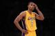 LOS ANGELES, CA - MAY 08: Ramon Sessions #7 of the Los Angeles Lakers reacts in the fourt quarter as the Lakers take on the Denver Nuggets in Game Five of the Western Conference Quarterfinals in the 2012 NBA Playoffs on May 8, 2012 at Staples Center in Los Angeles, California. NOTE TO USER: User expressly acknowledges and agrees that, by downloading and or using this photograph, User is consenting to the terms and conditions of the Getty Images License Agreement. (Photo by Jeff Gross/Getty Images)