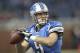 DETROIT, MI - NOVEMBER 20: Matthew Stafford #9 of the Detroit Lions warms up prior to the start of the game against the Carolina Panthers at Ford Field on November 20, 2011 in Detroit, Michigan. (Photo by Leon Halip/Getty Images)