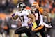 CINCINNATI, OH - JANUARY 01: Ray Rice #27 of the Baltimore Ravens runs for a touchdown during the NFL game against the Cincinnati Bengals at Paul Brown Stadium on January 1, 2012 in Cincinnati, Ohio. (Photo by Andy Lyons/Getty Images)