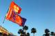 MIAMI GARDENS, FL - JANUARY 04: A detail of a Clemson Tigers flag attached to a car in the parking lot while fans tailgate outside the stadium prior to CLemson playing against the West Virginia Mountaineers during the Discover Orange Bowl at Sun Life Stadium on January 4, 2012 in Miami Gardens, Florida. (Photo by Mike Ehrmann/Getty Images)