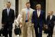 WASHINGTON, DC - JUNE 18: Former all-star baseball pitcher Roger Clemens (C) and his legal team, including attorneys Rusty Hardin (2nd R) and Michael Attanasio (L), leave the Prettyman U.S. Court House after Clemens was found not guilty on 13 counts of perjury and obstruction June 18, 2012 in Washington, DC. The former Boston Red Sox and New York Yankees pitcher's original trial in 2011 was declared a mistrial after the judge said the prosecution presented inadmissible testimony that prejudiced the jury. A seven-time Cy Young Award winner, Clemens was on trial for making false statements, perjury and obstructing Congress when he testified about steroid use during a February 2008 inquiry by the House Oversight and Government Affairs. (Photo by Chip Somodevilla/Getty Images)