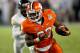 MIAMI GARDENS, FL - JANUARY 04: Andre Ellington #23 of the Clemson Tigers runs the ball against the West Virginia Mountaineers during the Discover Orange Bowl at Sun Life Stadium on January 4, 2012 in Miami Gardens, Florida. (Photo by J. Meric/Getty Images)