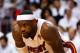 MIAMI, FL - JUNE 17: LeBron James #6 of the Miami Heat looks on in the second half against the Oklahoma City Thunder in Game Three of the 2012 NBA Finals on June 17, 2012 at American Airlines Arena in Miami, Florida. NOTE TO USER: User expressly acknowledges and agrees that, by downloading and or using this photograph, User is consenting to the terms and conditions of the Getty Images License Agreement. (Photo by Mike Ehrmann/Getty Images)