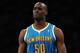 LOS ANGELES, CA - APRIL 20: Emeka Okafor #50 of the New Orleans Hornets looks on while taking on the Los Angeles Lakers in Game Two of the Western Conference Quarterfinals in the 2011 NBA Playoffs on April 20, 2011 at Staples Center in Los Angeles, California. NOTE TO USER: User expressly acknowledges and agrees that, by downloading and or using this photograph, User is consenting to the terms and conditions of the Getty Images License Agreement. (Photo by Harry How/Getty Images)