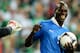 POZNAN, POLAND - JUNE 18: Mario Balotelli of Italy smiles at Shay Given of Republic of Ireland during the UEFA EURO 2012 group C match between Italy and Ireland at The Municipal Stadium on June 18, 2012 in Poznan, Poland. (Photo by Claudio Villa/Getty Images)