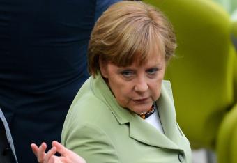 Angela Merkel is not the most popular person in Greece right now.