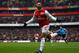 LONDON, ENGLAND - FEBRUARY 04: Alex Oxlade-Chamberlain of Arsenal celebrates after he scores Arsenals third goal during the Barclays Premier League match between Arsenal and Blackburn Rovers at Emirates Stadium on February 4, 2012 in London, England. (Photo by Paul Gilham/Getty Images)