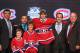 PITTSBURGH, PA - JUNE 22: Alex Galchenyuk (3rd R), third overall pick by the Montreal Canadiens, poses on stage with Canadiens representatives during Round One of the 2012 NHL Entry Draft at Consol Energy Center on June 22, 2012 in Pittsburgh, Pennsylvania. (Photo by Bruce Bennett/Getty Images)