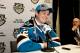 PITTSBURGH, PA - JUNE 22: Tomas Hertl, 17th overall pick by the San Jose Sharks, speaks to media during Round One of the 2012 NHL Entry Draft at Consol Energy Center on June 22, 2012 in Pittsburgh, Pennsylvania. (Photo by Justin K. Aller/Getty Images)