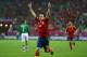 GDANSK, POLAND - JUNE 14: David Silva of Spain celebrates scoring his goal during the UEFA EURO 2012 group C match between Spain and Ireland at The Municipal Stadium on June 14, 2012 in Gdansk, Poland. (Photo by Michael Steele/Getty Images)