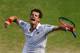LONDON, ENGLAND - JUNE 30: Andy Murray of Great Britain celebrates after winning the second set of his Quarter Final match against Jo-Wilfred Tsonga of France on Day Nine of the Wimbledon Lawn Tennis Championships at the All England Lawn Tennis and Croquet Club on June 30, 2010 in London, England. (Photo by Julian Finney/Getty Images)
