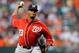 BALTIMORE, MD - JUNE 23: Edwin Jackson #33 of the Washington Nationals throws a pitch against the Baltimore Orioles at Oriole Park at Camden Yards on June 23, 2012 in Baltimore, Maryland. (Photo by Patrick McDermott/Getty Images)