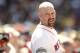 BOSTON, MA - JUNE 24: Kevin Youkilis #20 of the Boston Red Sox looks on from the dugout during the fourth inning of the interleague game against the Atlanta Braves at Fenway Park on June 24, 2012 in Boston, Massachusetts. (Photo by Winslow Townson/Getty Images)