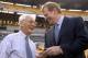 Pittsburgh Steelers owner Dan Rooney with NFL commissioner Roger Goodell on the sidelines as the Steelers host the Miami Dolphins in the NFL's opening 2006 game September 7 at Heinz Field in Pittsburgh. (Photo by Al Messerschmidt/Getty Images)