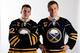 PITTSBURGH, PA - JUNE 22: Mikhail Grigorenko (L), drafted 12th overall by the Buffalo Sabres, and Zemgus Girgensons (R), drafted 14th overall by the Buffalo Sabres, pose for a portrait during Round One of the 2012 NHL Entry Draft at Consol Energy Center on June 22, 2012 in Pittsburgh, Pennsylvania. (Photo by Jamie Sabau/Getty Images)