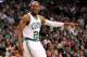 BOSTON, MA - JUNE 07: Ray Allen #20 of the Boston Celtics reacts in the first hlaf against the Miami Heat in Game Six of the Eastern Conference Finals in the 2012 NBA Playoffs on June 7, 2012 at TD Garden in Boston, Massachusetts. NOTE TO USER: User expressly acknowledges and agrees that, by downloading and or using this photograph, User is consenting to the terms and conditions of the Getty Images License Agreement. (Photo by Jim Rogash/Getty Images)